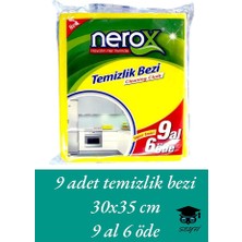 Seyfi Kırtasiye 9 Adet Temizlik Bezi 30X35 cm 9 Al 6 Öde