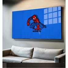 Marsilyan Süper Kahramanlar Yapay Zeka Destekli, 3D Dekoratif Baskı Yatay Cam Tablo 392