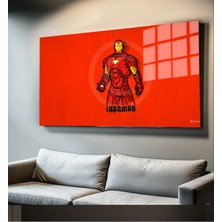 Marsilyan Süper Kahramanlar Yapay Zeka Destekli, 3D Dekoratif Baskı Yatay Cam Tablo 241