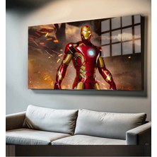 Marsilyan Süper Kahramanlar Yapay Zeka Destekli, 3D Dekoratif Baskı Yatay Cam Tablo 255