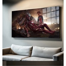 Marsilyan Süper Kahramanlar Yapay Zeka Destekli, 3D Dekoratif Baskı Yatay Cam Tablo 232