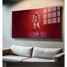 Marsilyan Süper Kahramanlar Yapay Zeka Destekli, 3D Dekoratif Baskı Yatay Cam Tablo 267