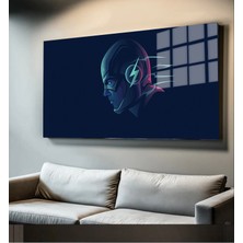 Marsilyan Süper Kahramanlar Yapay Zeka Destekli, 3D Dekoratif Baskı Yatay Cam Tablo 163