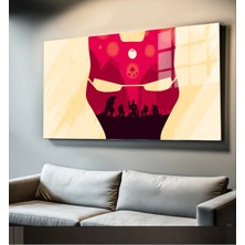 Marsilyan Süper Kahramanlar Yapay Zeka Destekli, 3D Dekoratif Baskı Yatay Cam Tablo 268