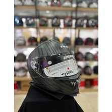 Sway Sw 865 Space Black White Full Face Motosiklet Kask