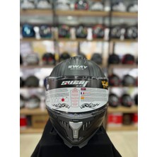 Sway Sw 865 Space Black White Full Face Motosiklet Kask