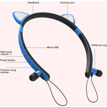 Unband Çocuk Kulak Içi Kablosuz Bluetooth Kulaklık Sevimli Manyetik Kulaklıklar Çocuk Boyun Bantlı Kulaklıklar - Sarı (Yurt Dışından)