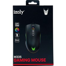 Izoly M335 7200 Dpı Rgb Makrolu Gaming Oyuncu Mouse