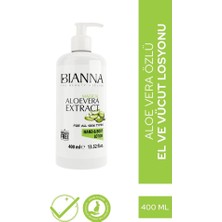 Bianna Paraben Içermeyen El ve Vücut Losyonu 400 ml Aloe Vera Özü