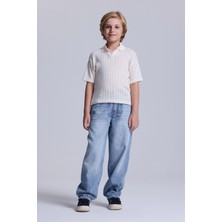 Babokah (Kids Boy) Kroşe Örme Polo Tshirt