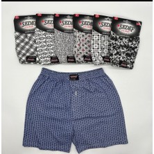 Işıklı Uçak Sedef Yıldızı Empirme Desenli Boxer