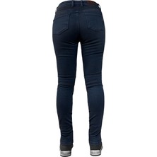 The Biker Jeans Evo Ultra Flexi Dark Blue Korumalı Motosiklet Kot Pantolonu Kadın