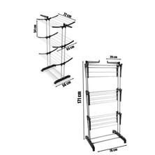Doğrular Perilla Flyby 3 Katlı Alüminyum Çamaşır Kurutmalığı