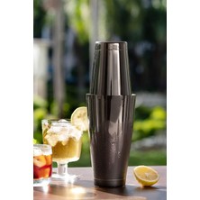 TheBRo Boston Shaker Profesyonel Bar Tipi Çalkalayıcı 850ML Parlak Siyah