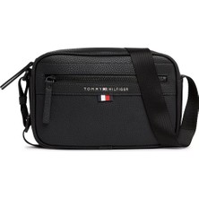 Tommy Hilfiger Erkek Çapraz Çanta-Siyah