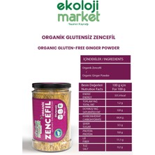 Ekoloji Market Organik Glutensiz Zencefil 70 gr / Organic Gluten-Free Ginger 70 gr