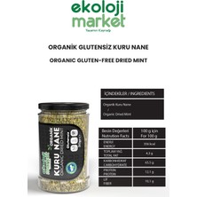 Ekoloji Market Organik Glutensiz Kuru Nane 30 gr X3 / Organic Gluten-Free Dried Mint 30 gr X3