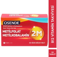 Osende 2m Metilfolat Metilkobalamin 30 Tablet Gıda Takviyesi + Hediye Diş Beyazlatıcı Köpük