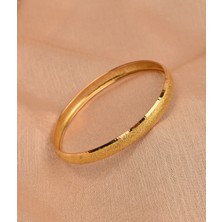 Çelik Kuyumculuk 15 gr (Gram) Simli Şarnel Bilezik 22 Ayar Altın Yatırımlık