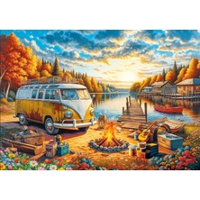 KS Games Vosvos Camp Fire At Sunset 1000 Parça Puzzle