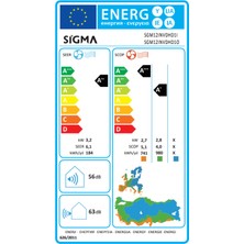 2024 Model Sigma Comfort A++ 12000 Btu Inverter Klima R32 Wi-Fi