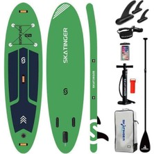 Skatinger Yeşil Voyager 320 x 82 x 15 cm Touring Sup Paddle Board - Tam Set Isup