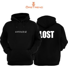 Ors Trend Lost Baskılı Unisex Kapşonlu Sweatshirt