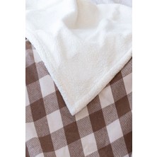 Seda Home Art  Tek Kişilik Tv Battaniyesi , Koltuk Şalı , Çift Taraflı Ekose Battaniye 150X200