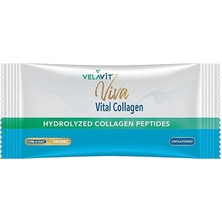 Velavit Viva Vital Ekstra Glisinli Collagen 30 Toz Saşe Hidrolize Kolajen, Glisin, C Vitamini Ve Bakır İçeren Takviye Edici Gıda