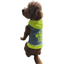 Ziggy Dog  Köpek Kıyafeti Kot Yelek Fosforlu Neon