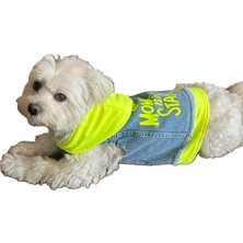 Ziggy Dog  Köpek Kıyafeti Kot Yelek Fosforlu Neon