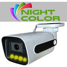 Bises 3 Kameralı Hareket Algılayan 5 Mp Lens 4 Warm LED Gece Renkli Gösteren Güvenlik Kamerası Seti Bs 784W