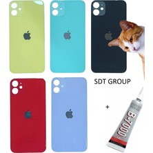 SDT iPhone 11 Arka Batarya Pil Kapağı Beyaz + B7000 15 ml Yapıştırıcı