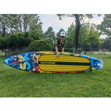 Skatinger Grafitti Sup Paddle Board Şişirilebilir 350X82X15 cm Tam Set 200 kg Taşıma Kapasitesi