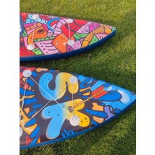 Skatinger Grafitti Sup Paddle Board Şişirilebilir 350X82X15 cm Tam Set 200 kg Taşıma Kapasitesi