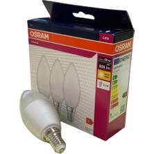 Osram 7,5W E14 Duy LED Ampul Sarı Işık 3000K 3'lü Paket Kutulu