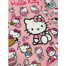 Yaya Dizayn Hello Kitty Desenli Dijital Baskılı Dekoratif Kırlent Kılıfı ve Yastık