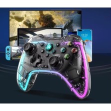 DNR Bilişim Oyun Kolu USB Kablolu Kaliteli Gamepad Rgb Işıklı Switch Ps3