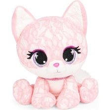 Fendii Tasarımcı Moda Pet Jessica Foxy Fox Premium Peluş Hayvan Yumuşak Peluş Pembe 9 Inç (Yurt Dışından)