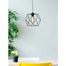 Mhk Prime Modern Minimalist Tasarım Siyah Rustik Avize
