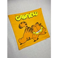 Garfield Desenli Dijital Baskılı Dekoratif Kırlent Kılıfı ve Yastık