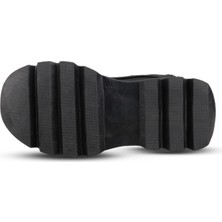 Büyük Çocuk Bağcıklı / Velcro Siyah Günlük Bot