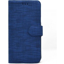 Nihcase Xiaomi Redmi Note 10S Kılıf Holster Canvas Kartlıklı Fabric Cüzdan