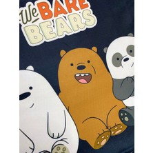 Yaya Design Co Kafadar Ayılar We Bare Bears Desenli Dijital Baskılı Kırlent Kılıfı ve Yastık