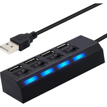 YGT 4 Port Anahtarlı USB 2.0 Tüm Cihazlara Uyumlu USB Çoğaltıcı, USB Çoklayıcı Pc Bilgisayar USB Çoğalt