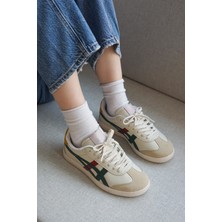 Tig Bej Yeşil Sarı Bağcıklı Sneakers