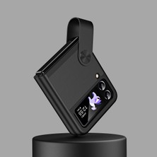 Nihcase Samsung Galaxy Z Flip 3 Kılıf Skinfeel Shockproof El Tutmalı Standlı Kapak