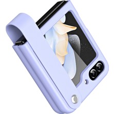 Nihcase Samsung Galaxy Z Flip5 Kılıf Skinfeel Shockproof El Tutmalı Standlı Kapak