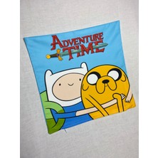 Yaya Design Co Adventure Time Desenli Dijital Baskılı Kırlent Kılıfı ve Yastık