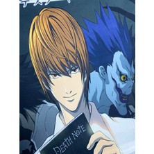 Anime Death Note Desenli Dijital Baskılı Dekoratif Kırlent Kılıfı ve Yastık